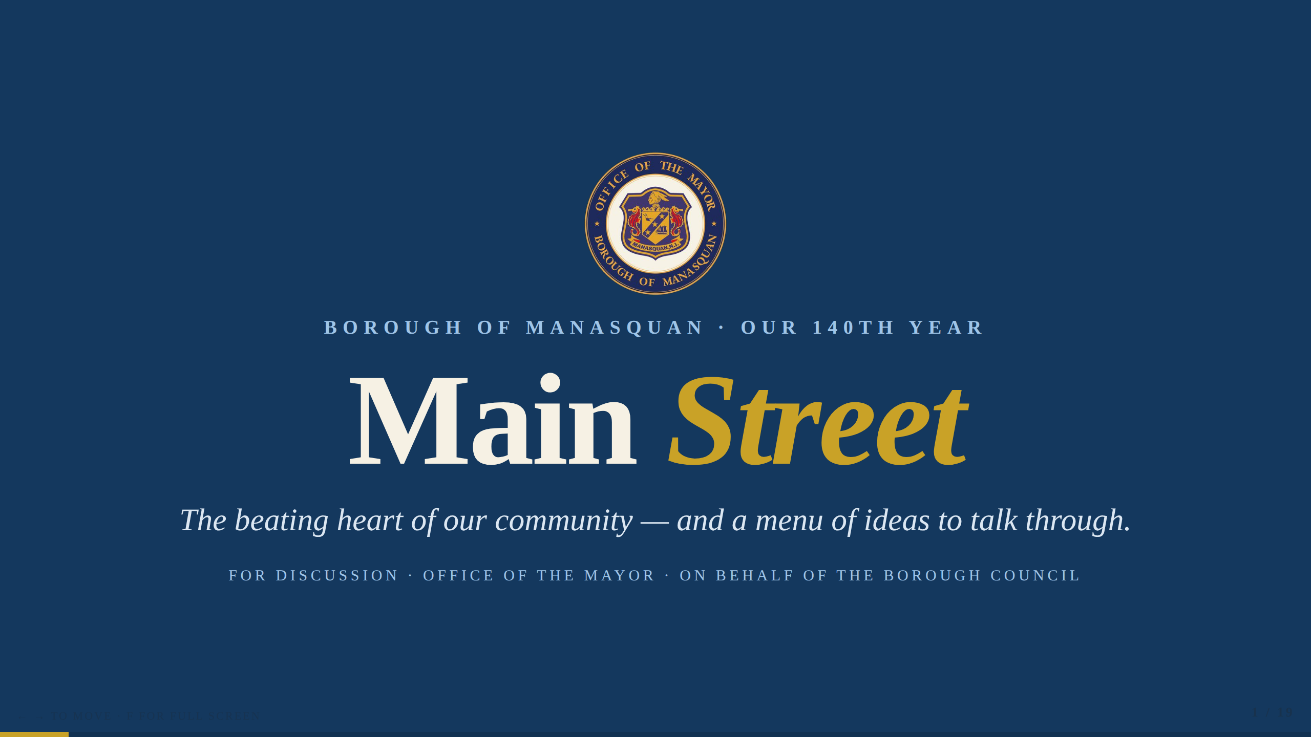 Open the Main Street presentation